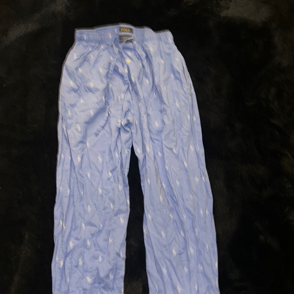 Polo Pajama Pants (Light Blue)